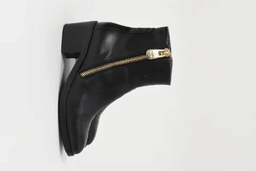 Chanel Vintage Pre-owned Leather boots Black Dames