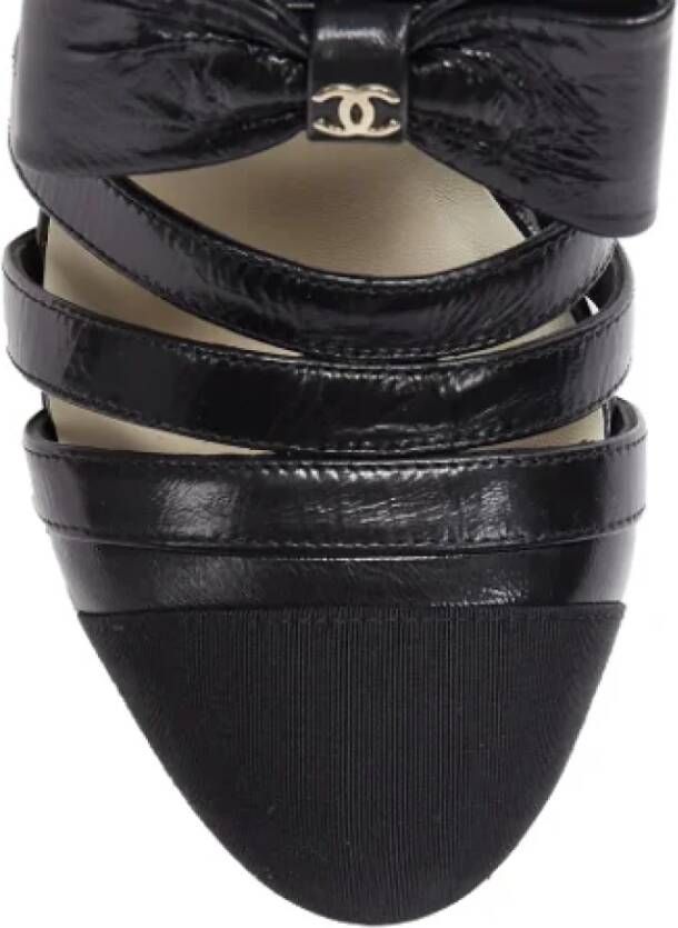 Chanel Vintage Pre-owned Leather boots Black Dames