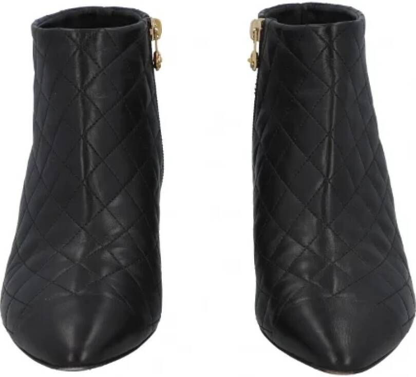 Chanel Vintage Pre-owned Leather boots Black Dames