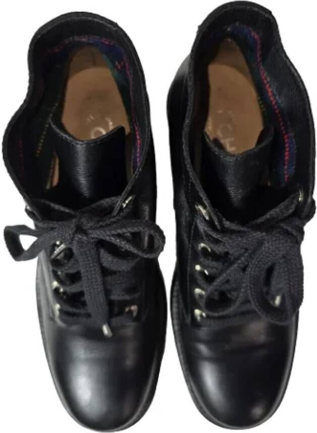 Chanel Vintage Pre-owned Leather boots Black Dames