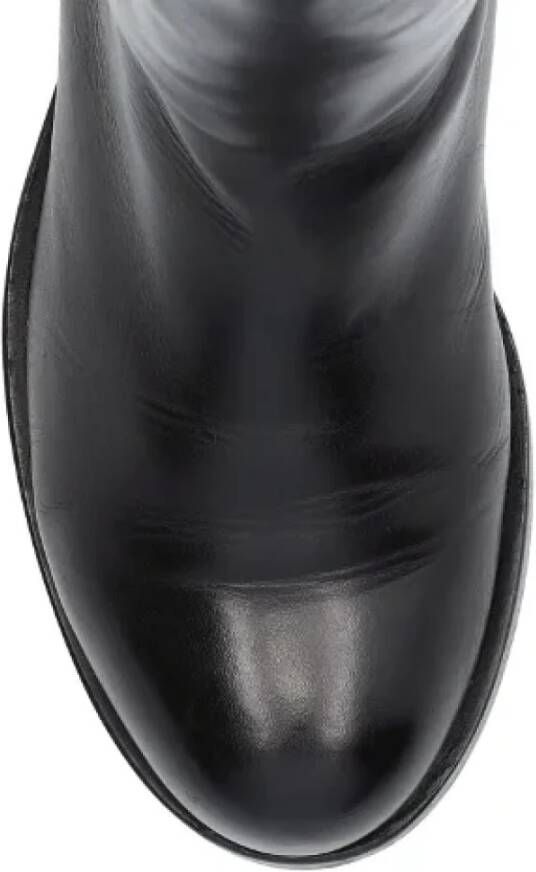 Chanel Vintage Pre-owned Leather boots Black Dames
