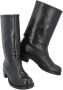 Chanel Vintage Pre-owned Leather boots Black Dames - Thumbnail 7