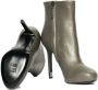 Chanel Vintage Pre-owned Leather boots Gray Dames - Thumbnail 8