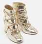 Chanel Vintage Pre-owned Leather boots Yellow Dames - Thumbnail 4
