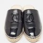 Chanel Vintage Pre-owned Leather espadrilles Black Dames - Thumbnail 3