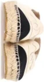Chanel Vintage Pre-owned Leather espadrilles White Dames