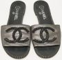 Chanel Vintage Pre-owned Leather flats Black Dames - Thumbnail 2