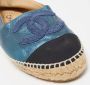 Chanel Vintage Pre-owned Leather flats Blue Dames - Thumbnail 7