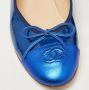 Chanel Vintage Pre-owned Leather flats Blue Dames - Thumbnail 8