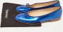 Chanel Vintage Pre-owned Leather flats Blue Dames - Thumbnail 9