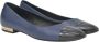 Chanel Vintage Pre-owned Leather flats Blue Dames - Thumbnail 4