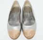 Chanel Vintage Pre-owned Leather flats Gray Dames - Thumbnail 2