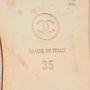 Chanel Vintage Pre-owned Leather flats Gray Dames - Thumbnail 7
