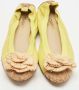 Chanel Vintage Pre-owned Leather flats Green Dames - Thumbnail 3