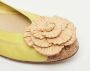 Chanel Vintage Pre-owned Leather flats Green Dames - Thumbnail 8