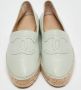 Chanel Vintage Pre-owned Leather flats Green Dames - Thumbnail 2