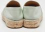 Chanel Vintage Pre-owned Leather flats Green Dames - Thumbnail 4