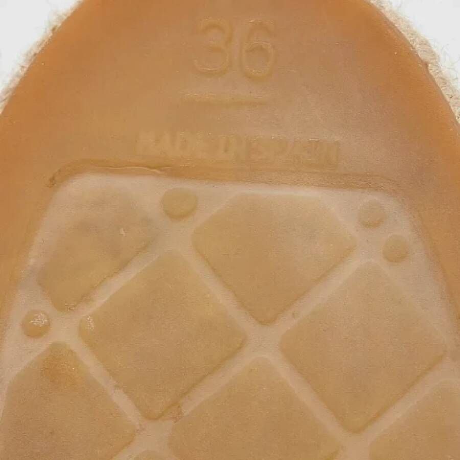 Chanel Vintage Pre-owned Leather flats Green Dames