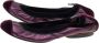 Chanel Vintage Pre-owned Leather flats Purple Dames - Thumbnail 3