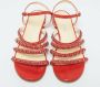 Chanel Vintage Pre-owned Leather flats Red Dames - Thumbnail 3