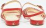 Chanel Vintage Pre-owned Leather flats Red Dames - Thumbnail 5