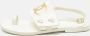 Chanel Vintage Pre-owned Leather flats White Dames - Thumbnail 2