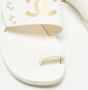 Chanel Vintage Pre-owned Leather flats White Dames - Thumbnail 7