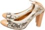 Chanel Vintage Pre-owned Leather heels Beige Dames - Thumbnail 3