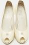 Chanel Vintage Pre-owned Leather heels Beige Dames - Thumbnail 3