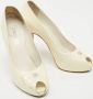 Chanel Vintage Pre-owned Leather heels Beige Dames - Thumbnail 4