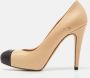 Chanel Vintage Pre-owned Leather heels Beige Dames - Thumbnail 2