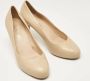 Chanel Vintage Pre-owned Leather heels Beige Dames - Thumbnail 3