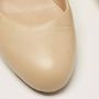 Chanel Vintage Pre-owned Leather heels Beige Dames - Thumbnail 7