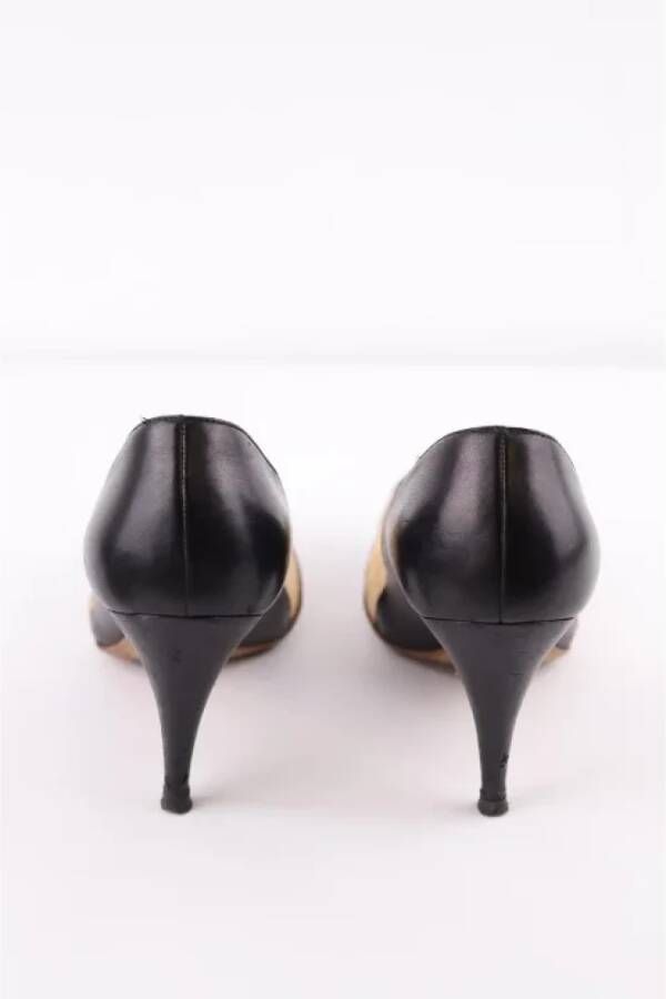 Chanel Vintage Pre-owned Leather heels Beige Dames