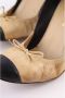 Chanel Vintage Pre-owned Leather heels Beige Dames - Thumbnail 6