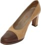 Chanel Vintage Pre-owned Leather heels Beige Dames - Thumbnail 2