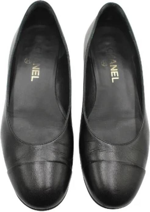 Chanel Vintage Pre-owned Leather heels Black Dames