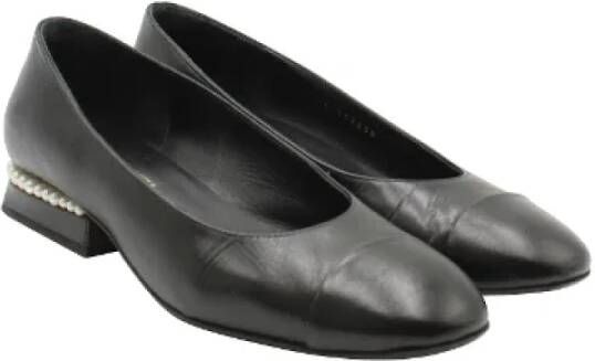 Chanel Vintage Pre-owned Leather heels Black Dames