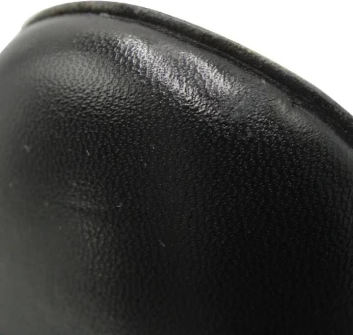 Chanel Vintage Pre-owned Leather heels Black Dames