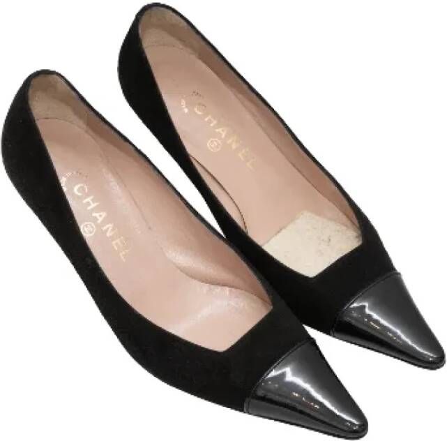Chanel Vintage Pre-owned Leather heels Black Dames