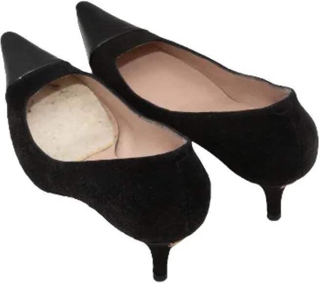 Chanel Vintage Pre-owned Leather heels Black Dames