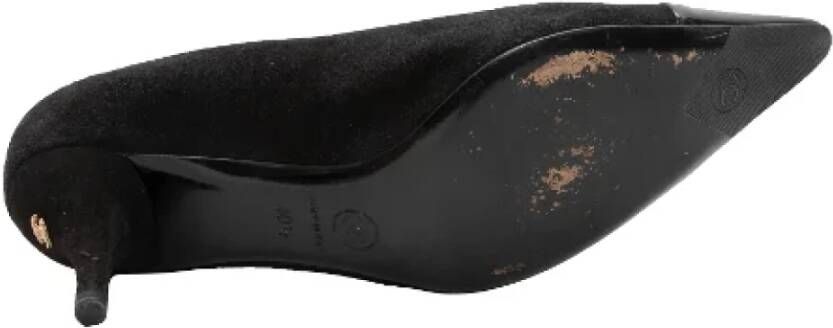 Chanel Vintage Pre-owned Leather heels Black Dames