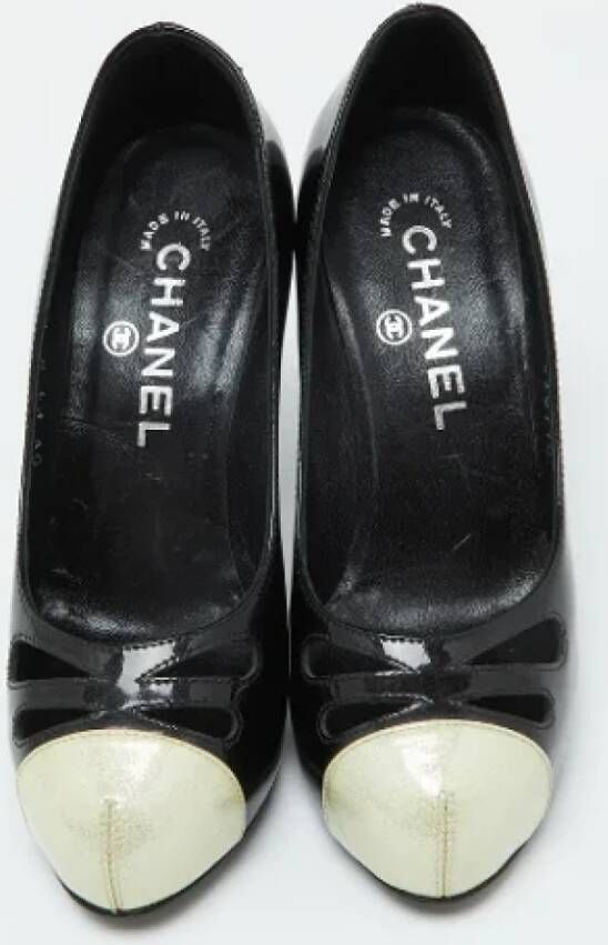 Chanel Vintage Pre-owned Leather heels Black Dames