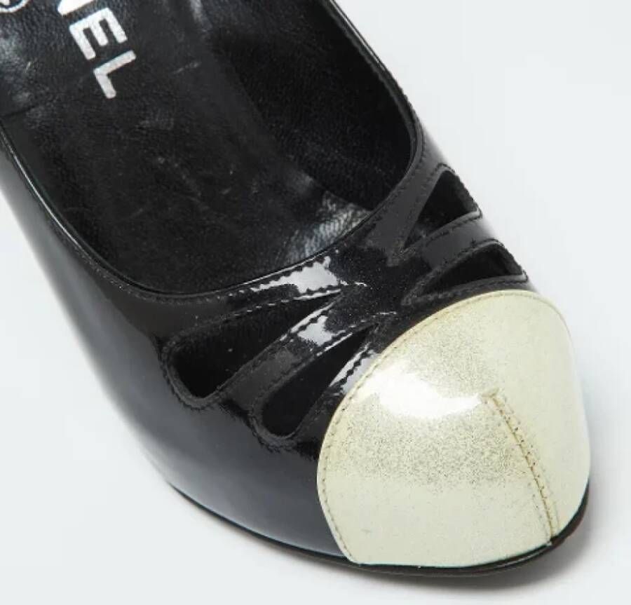 Chanel Vintage Pre-owned Leather heels Black Dames