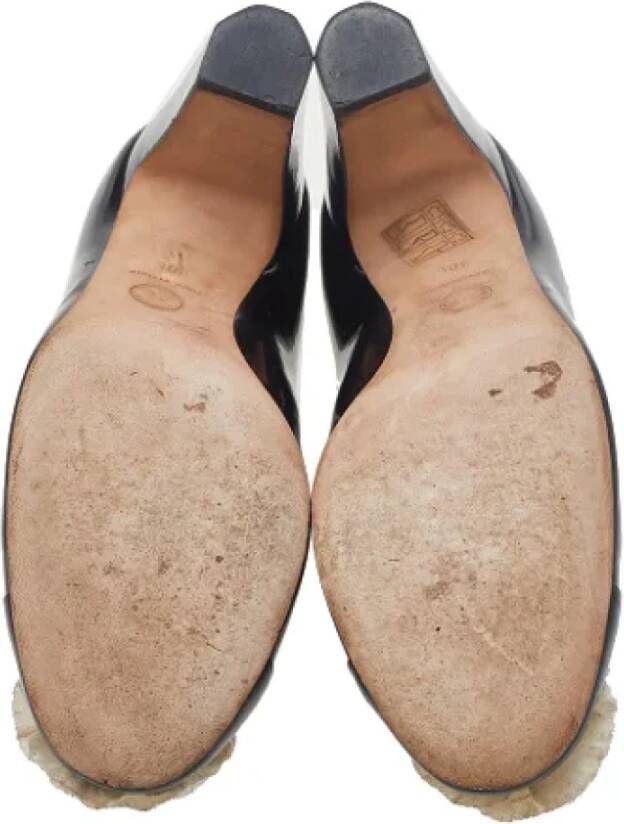 Chanel Vintage Pre-owned Leather heels Black Dames