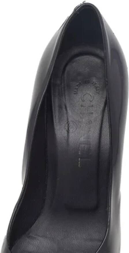Chanel Vintage Pre-owned Leather heels Black Dames