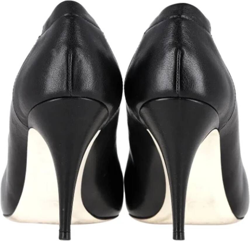 Chanel Vintage Pre-owned Leather heels Black Dames
