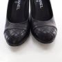 Chanel Vintage Pre-owned Leather heels Black Dames - Thumbnail 4