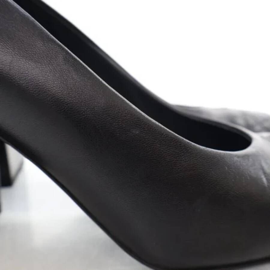 Chanel Vintage Pre-owned Leather heels Black Dames