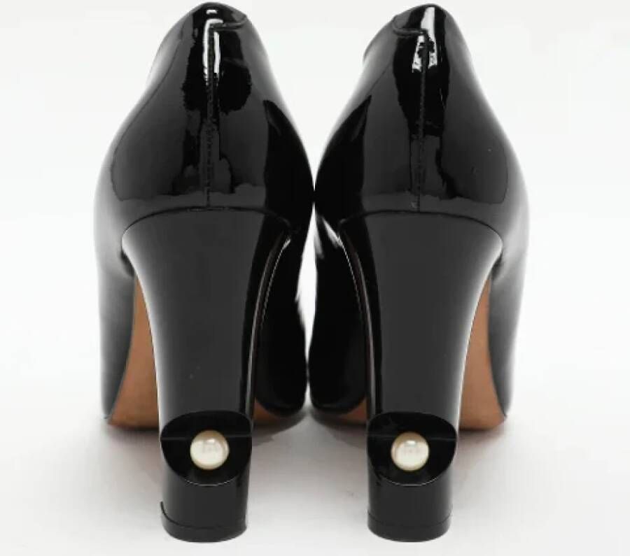 Chanel Vintage Pre-owned Leather heels Black Dames